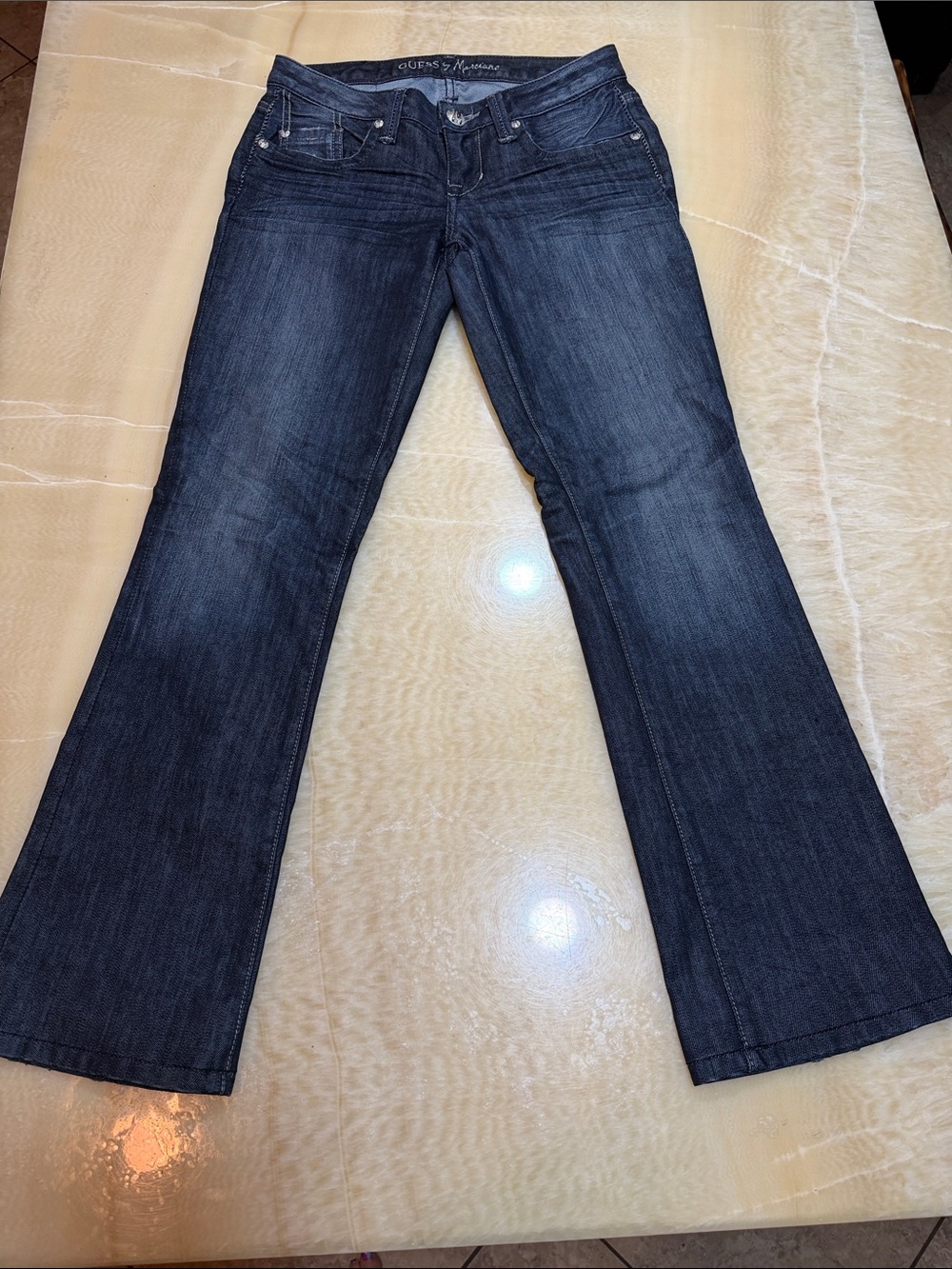 GUESS by Marciano Dark Blue Flare Jeans
